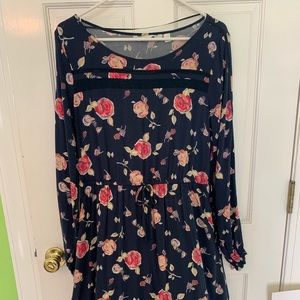 Floral Navy Dress